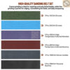 สายพานลับมีด 30ชิ้น 1/2"x12" สำหรับ Work Sharp WSKTS Mk1-Mk2 120-2500 Grit กระดาษทรายลับคม 6เบอร์