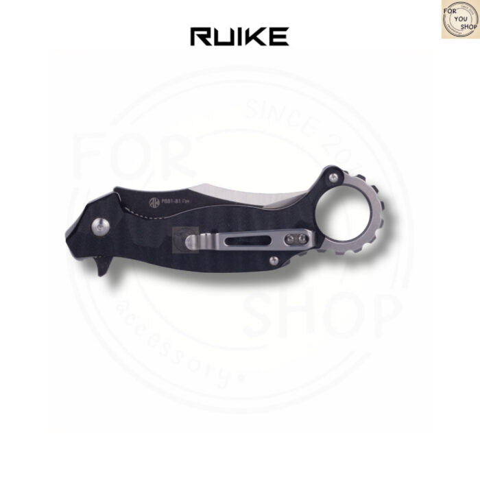 มีดพับ RUIKE P881 EDC ใบมีด Tanto Sandvik 14C28N 2.97นิ้ว ด้ามG10 Liner Lock Folding Knife Outdoor