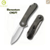 มีดพับ CIVIVI Elementum EDC ใบมีด D2 / 14C28N / Nitro-V 2.96นิ้ว Liner Lock Outdoor Flipper Knife