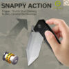 มีดพับ CIVIVI Bhaltair Flipper & Thumb Stud EDC ใบมีด 14C28N 3.98 นิ้ว ด้าม G10 Liner Lock
