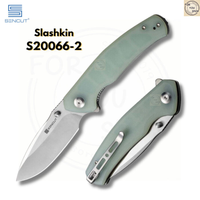 มีดพับ SENCUT Slashkin EDC ใบมีด D2 3.48 นิ้ว ด้าม G10 / Micarta / Wood Flipper & Thumb Stud Knife