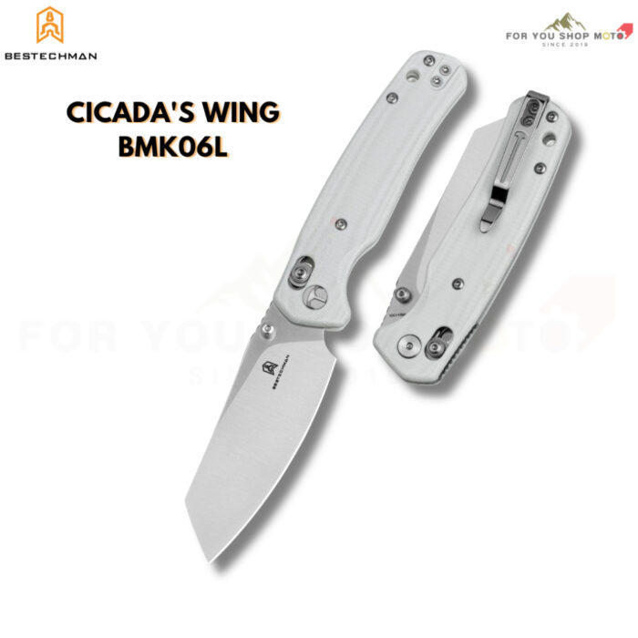 (มีส่งด่วน) มีดพับ Bestechman Cicada's Wing BMK06 ใบมีด 3.15 นิ้ว (Bar Lock) มีด EDC ดีไซน์พรีเมียม