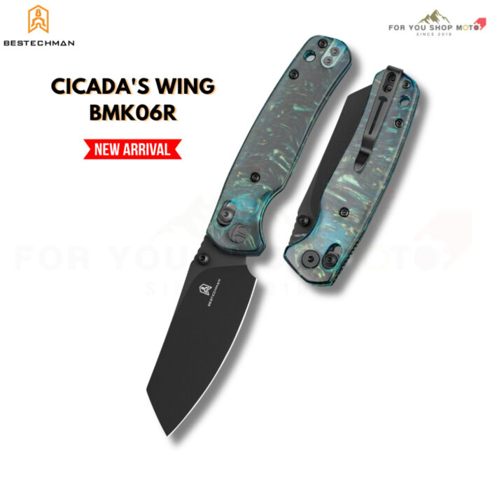 (มีส่งด่วน) มีดพับ Bestechman Cicada's Wing BMK06 ใบมีด 3.15 นิ้ว (Bar Lock) มีด EDC ดีไซน์พรีเมียม