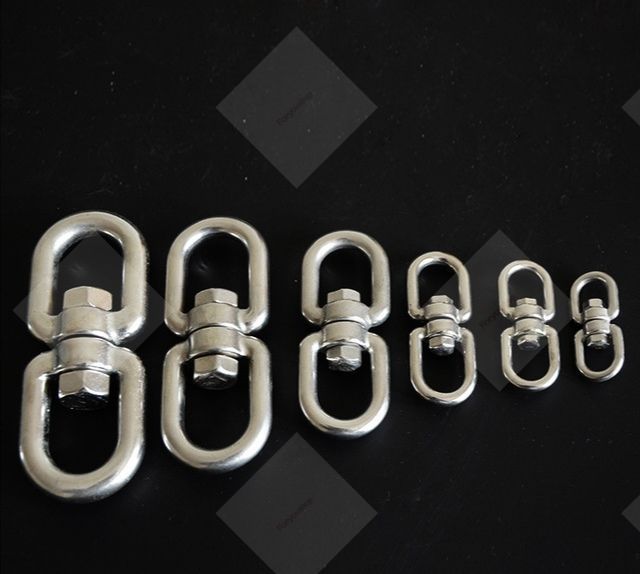 ลูกหมุนสแตนเลส​ 304​ ขนาด 4MM 5MM 6MM 8MM 10MM 12MMใช้กับโซ่ แบบหนา