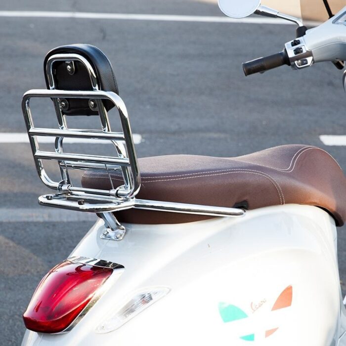 แร็คท้าย ตะแกรงหลัง พร้อมเบาะพนักพิง Vespa Sprint125 / Vespa Sprint150 / Vespa GTS300/Primavera