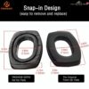 PROHEAR GEP02 (1คู่) Gel Ear Pads แผ่นเจลรองหู สำหรับ Howard Leight Impact Sport / Pro / Sync / Leightning และรุ่นรองรับ