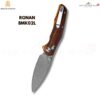 มีดพับ BESTECHMAN RONAN BMK02L / BMK02M ใบมีด Damascus 3.26 นิ้ว ด้ามไม้ Rosewood / Olive Wood ระบบล็อก B-Lock EDC
