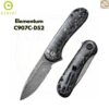มีดพับ CIVIVI Elementum ใบมีด Damascus 2.96นิ้ว ด้าม Carbon Fiber ระบบ Liner Lock Flipper Knife EDC รุ่น C907C-DS2