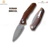 มีดพับ BESTECHMAN RONAN BMK02L / BMK02M ใบมีด Damascus 3.26 นิ้ว ด้ามไม้ Rosewood / Olive Wood ระบบล็อก B-Lock EDC