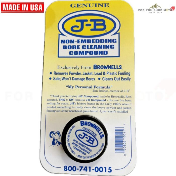 Brownells J-B Bore Cleaning Compound & Bore Bright น้ำยาขัดลำกล้องปืน ขจัดคราบทองแดง ตะกั่ว คราบดินปืน Made in USA