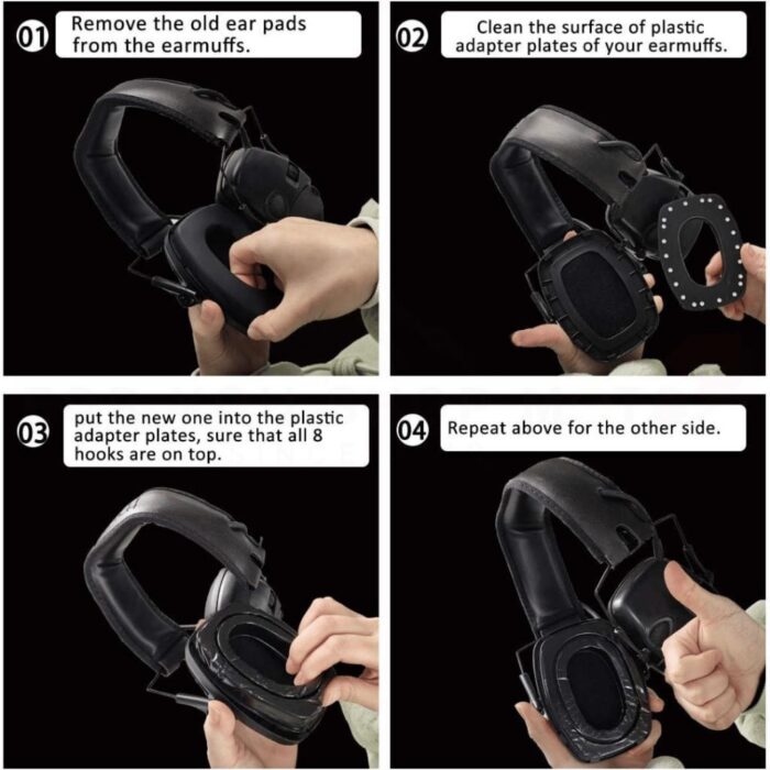 PROHEAR GEP02 (1คู่) Gel Ear Pads แผ่นเจลรองหู สำหรับ Howard Leight Impact Sport / Pro / Sync / Leightning และรุ่นรองรับ