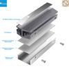 ฮีทซิงค์ M2 JONSBO M.2-3 M2 Aluminum Heatsink Cooling 2280 (ใช้งานกับ PS5 ได้)