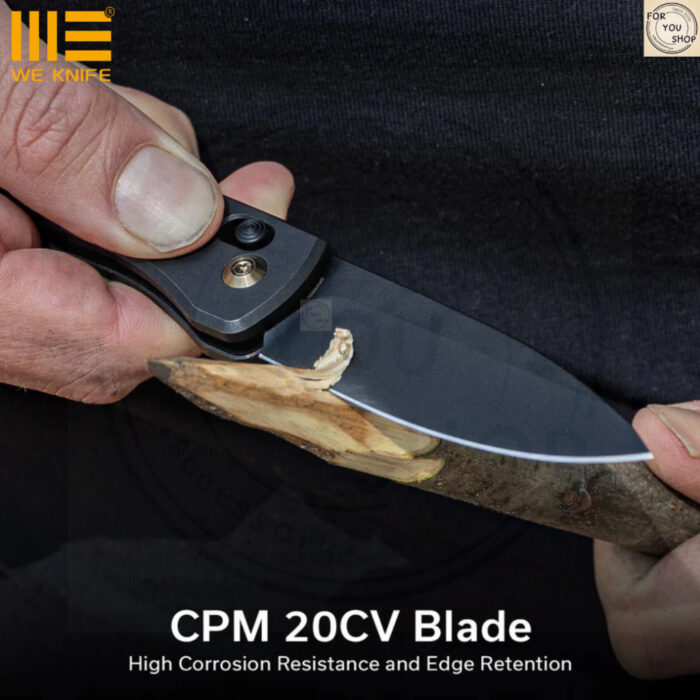มีดพับ WEKNIFE Nightblade ใบมีด CPM 20CV 2.98นิ้ว ด้าม Titanium ระบบ Crossbar Lock EDC WE22046