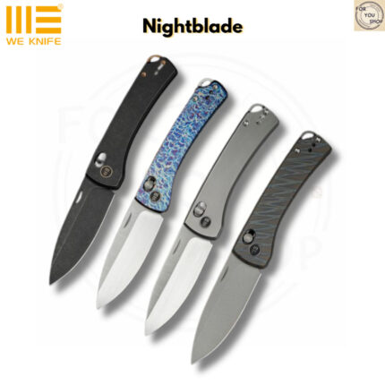 มีดพับ WEKNIFE Nightblade ใบมีด CPM 20CV 2.98นิ้ว ด้าม Titanium ระบบ Crossbar Lock EDC WE22046