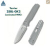 มีดพับ SRM Terrier 258L ใบมีด D2 / 140Cr Laminated 3.65 นิ้ว ด้าม G10 / Micarta ระบบ Crossbar Lock