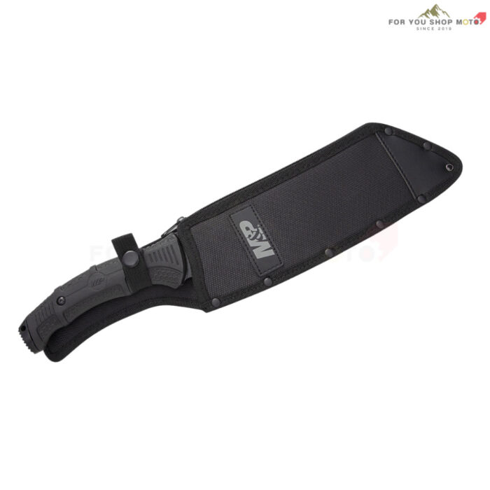 มีดเดินป่า Smith&Wesson M&P Cleaver Machete สแตนเลส420 10นิ้ว พร้อมฟันเลื่อยหลังใบ ด้ามยาง พร้อมซอง รุ่น 1117208 ของแท้