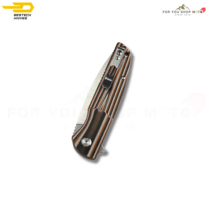 [BESTECH KNIVES] มีดพับรุ่น FIN (BG34) ด้าม G10 ใบมีด 14C28N ทรง Dagger ขนาด 3.67 นิ้วBG34B-2 BG34C-1