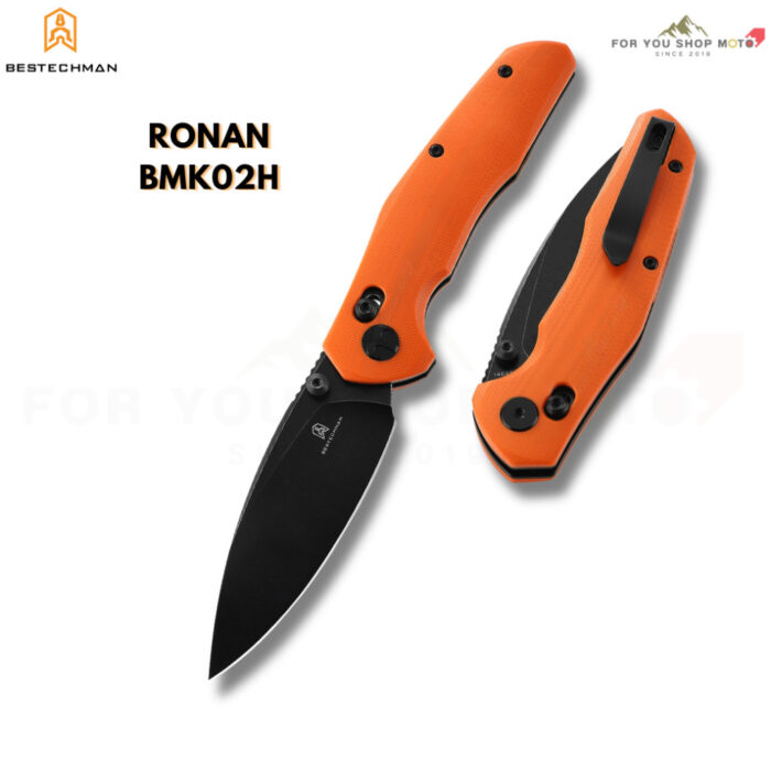 Bestechman Ronan (BMK02) มีดพับ EDC ใบมีด 3.26" เหล็ก 14C28N / Damascus ระบบ Bar Lock ลื่นไหลด้วยลูกปืนเซรามิก