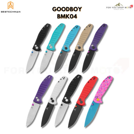 Bestechman Goodboy (BMK04) มีดพับ EDC เหล็ก D2 3.54นิ้ว ด้าม G10 ระบบ Button Lock ลื่นไหลด้วยลูกปืนเซรามิก