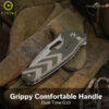 มีดพับ CIVIVI Vexron ใบมีด 14C28N / Damascus 2.98นิ้ว ด้าม G10 ระบบ Flipper & Thumb Hole & Button Lock Knife EDC C24066
