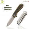 มีดพับ CIVIVI Mini Elementum ใบมีด Sandvik 14C28N 1.83 นิ้ว ด้าม Brass / Copper ระบบ Frame Lock มีดจิ๋ว มีดพับ EDC เล็ก