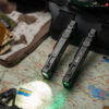 ไฟฉาย WUBEN X5 3-in-1 1300 Lumens แสงขาว + UV 365nm + เลเซอร์เขียว บอดี้แบนทรง EDC แบตชาร์จได้/รองรับ AAA กันน้ำ IP65
