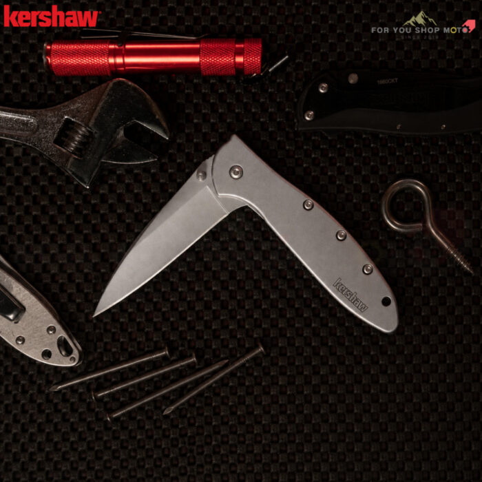 th-11134207-81ztc-ms13nljz6pzab3-2.jpg Kershaw 1660 Ken Onion Leek (ใบมีด Sandvik 14C28N ขนาด 3 นิ้ว / ด้ามสแตนเลส / Made in USA)