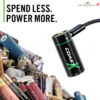ถ่านชาร์จ COAST ZITHION-X CR123 3V (1100mAh) ชาร์จ USB-C ในตัว แพ็ก 2 ก้อน แท้ 100%