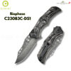 มีดพับ CIVIVI Biophase EDC ใบมีด Damascus 3.48 นิ้ว ด้าม Aluminum ระบบ Button Lock Flipper รุ่น C23083-DS1