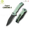 มีดพับ CIVIVI Cogent ใบ 14C28N / Damascus 3.47 นิ้ว ด้าม Micarta / G10 ระบบ Button Lock Flipper แท้ 100% EDC C20038