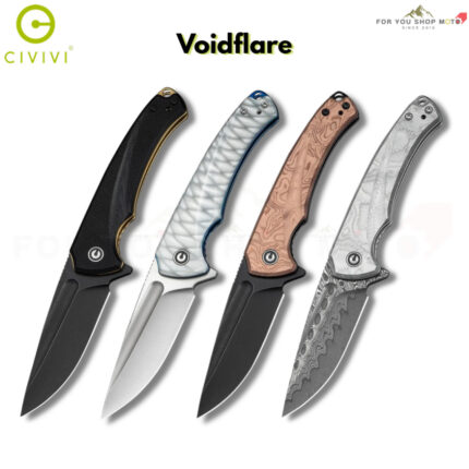 มีดพับ CIVIVI Voidflare EDC Flipper ใบมีด 14C28N / Damascus 2.92 นิ้ว ด้าม G10 / Resin ระบบ Liner Lock รุ่น C24040