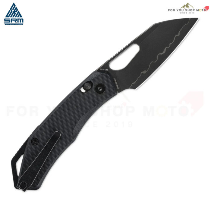 มีดพับ SRM Cub 261M-GB2 เหล็กลามิเนต 140Cr ใบมีด Wharncliffe ด้าม G10 ระบบ Ambi Lock มีดพกพา EDC ของแท้