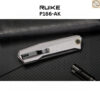 มีดพับ RUIKE P166-AK ใบมีด Tanto 3.62นิ้ว เหล็ก 14C28N เคลือบดำ ด้าม Aluminum สีเงิน Liner Lock EDC Knife