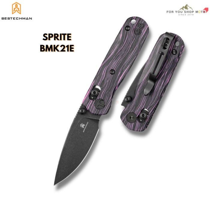 มีดพับพรีเมียม BESTECHMAN SPRITE (BMK21) เหล็ก Bohler M390 ด้าม Titanium / G10 มีด EDC ขนาดพกพา ระบบ B-Lock