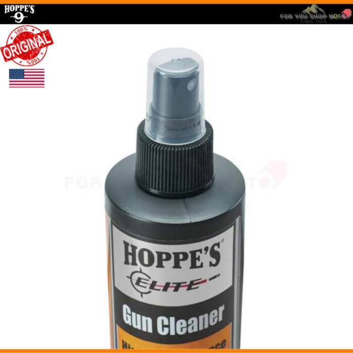 Hoppe's Elite Gun Cleaner 2oz / 4oz / 8oz น้ำยาทำความสะอาด ขจัดคราบคาร์บอน ตะกั่ว และทองแดง สูตร Low-Odor กลิ่นอ่อน USA
