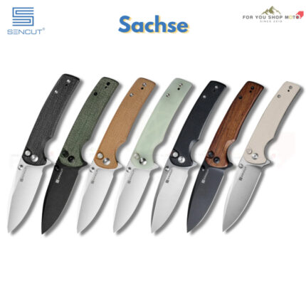 th-11134207-81ztd-mr1h46eghou95f-2.jpg มีดพับ SENCUT Sachse ใบมีด 9Cr18MoV 3.47 นิ้ว ด้าม Micarta / G10 / ไม้ Guibourtia ระบบ Button Lock Flipper & Thumb Stud