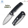 มีดพับ SENCUT Sachse ใบมีด 9Cr18MoV 3.47 นิ้ว ด้าม Micarta / G10 / ไม้ Guibourtia ระบบ Button Lock Flipper & Thumb Stud