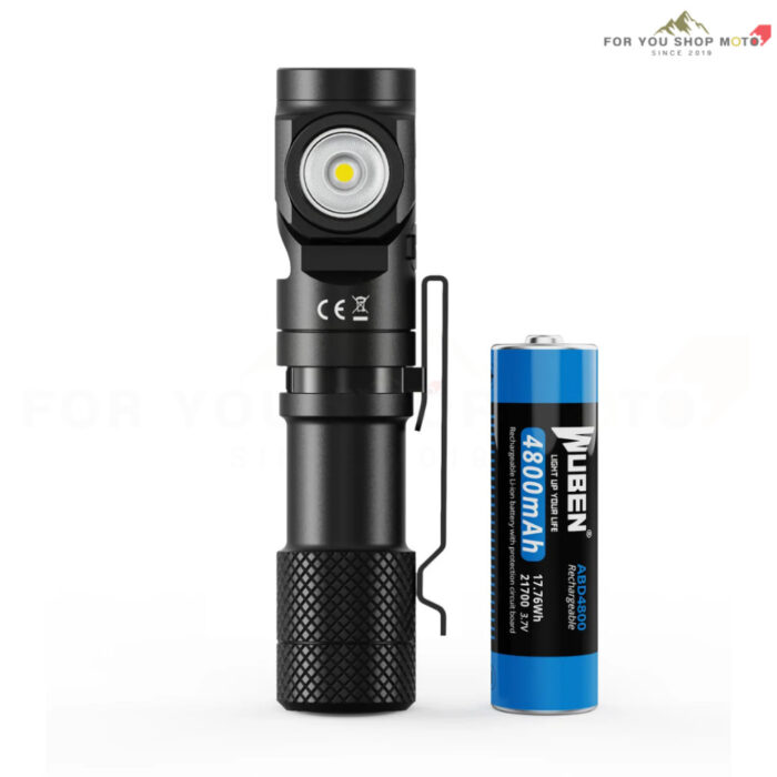 ไฟฉาย WUBEN L1 2000 Lumens NICHIA 519A LED (High CRI > 90) หัวหมุนได้ 180° ชาร์จ USB-C เป็น Powerbank ได้ ฐานแม่เหล็ก