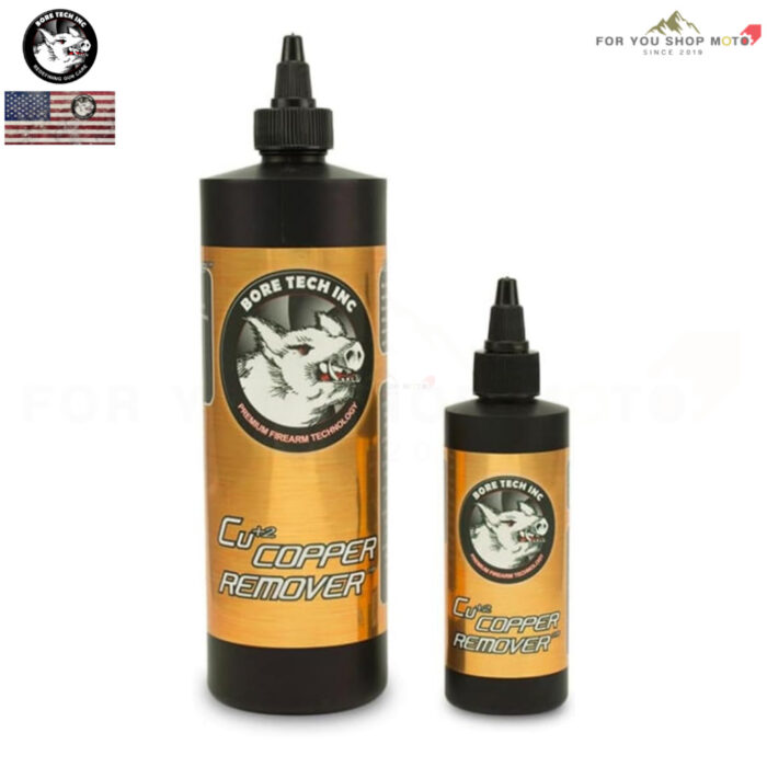 Bore Tech Cu+2 Copper Remover 4oz น้ำยาขจัดคราบทองแดงในลำกล้อง สูตรไร้แอมโมเนีย ทำความสะอาดเร็ว ปลอดภัยต่อลำกล้อง USA
