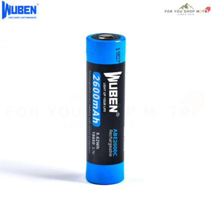 WUBEN ABE2600C ถ่านชาร์จ 18650 2600mAh 3.7V Li-ion Rechargeable พร้อมวงจรป้องกัน Protected Battery สำหรับไฟฉายและอุปกรณ์