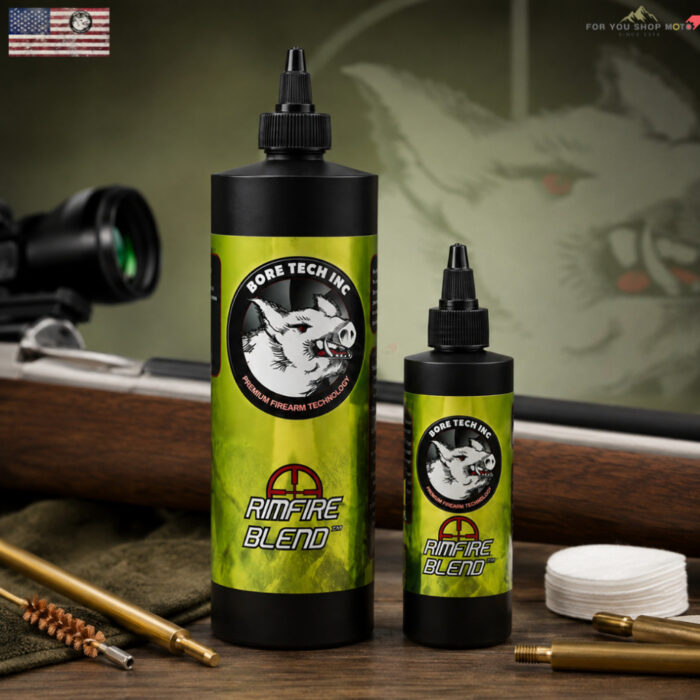 Bore Tech Rimfire Blend 4oz น้ำยาทำความสะอาดลำกล้อง Rimfire ขจัดตะกั่ว คราบเขม่า และคราบแว็กซ์ สูตรไร้แอมโมเนีย