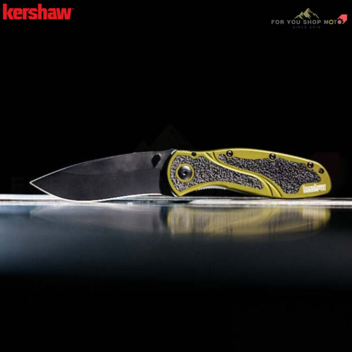 th-11134207-81ztd-ms3vyrnq12bs9b-2.jpg มีดพับ Kershaw Blur Olive Drab / Black (รุ่น 1670OLBLK) ด้ามสีเขียวโอลิฟ ใบดำ DLC เหล็ก 14C28N แท้ Made in USA