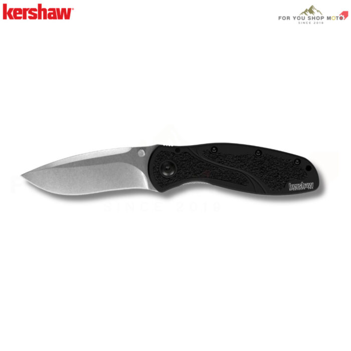มีดพับ Kershaw Blur S30V (รุ่น 1670S30V) ด้ามดำ ใบ Stonewash เหล็กพรีเมียม CPM-S30V แท้ Made in USA