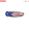มีดพับ Kershaw Blur USA Flag (รุ่น 1670USA) ด้ามลายธงชาติสหรัฐฯ ใบ Stonewash เหล็ก 14C28N แท้ Made in USA