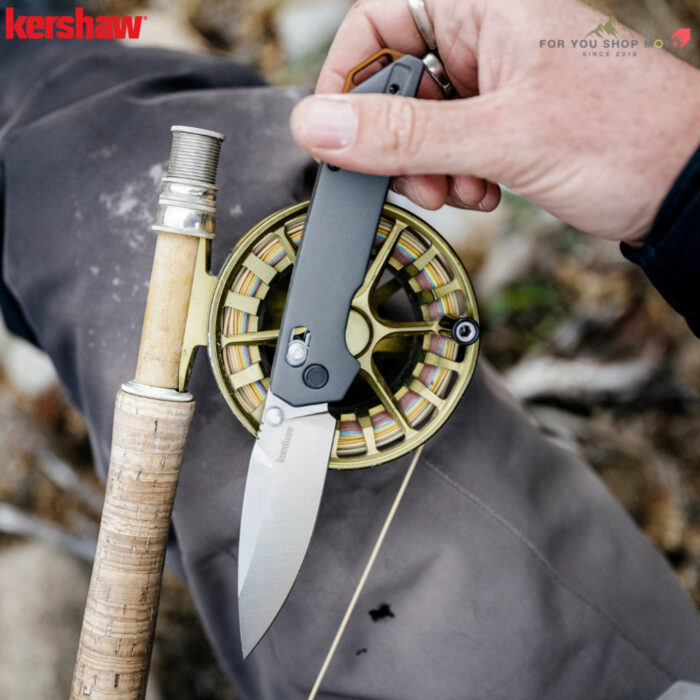Kershaw 2038 Iridium DuraLock KVT มีดพับ EDC ใบมีด D2 3.4 นิ้ว ด้ามอลูมิเนียม ของแท้