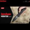 Kershaw 2041 Monitor DuraLock KVT Flipper มีดพับ EDC ใบมีด D2 Black Oxide 3 นิ้ว ด้าม GFN สีดำ ของแท้