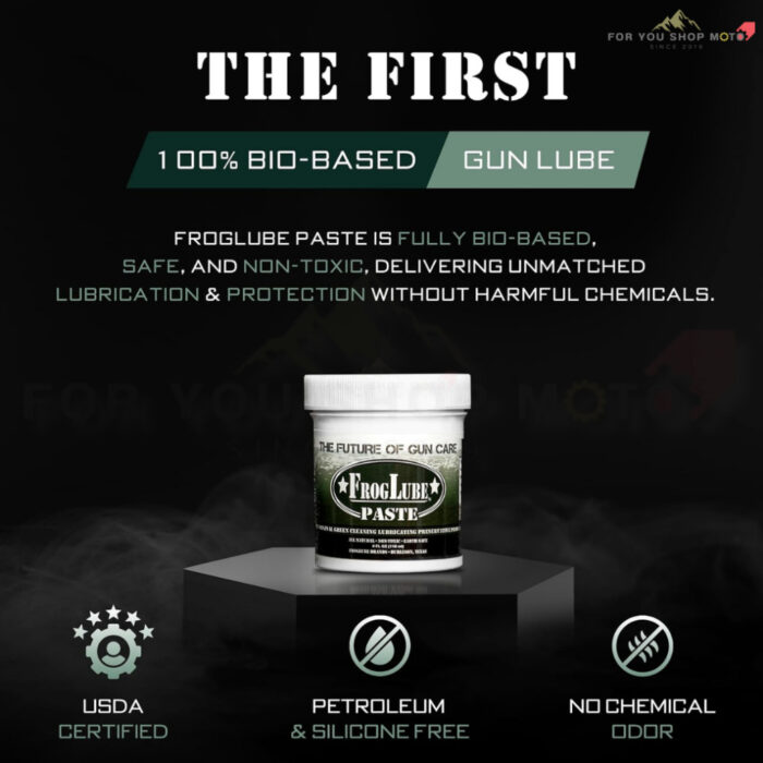 FrogLube Paste Gun Lubricant จาระบีดูแลปืน (4 oz / 118 ml) สูตรออร์แกนิค ไร้สารพิษ ล้าง หล่อลื่น กันสนิม