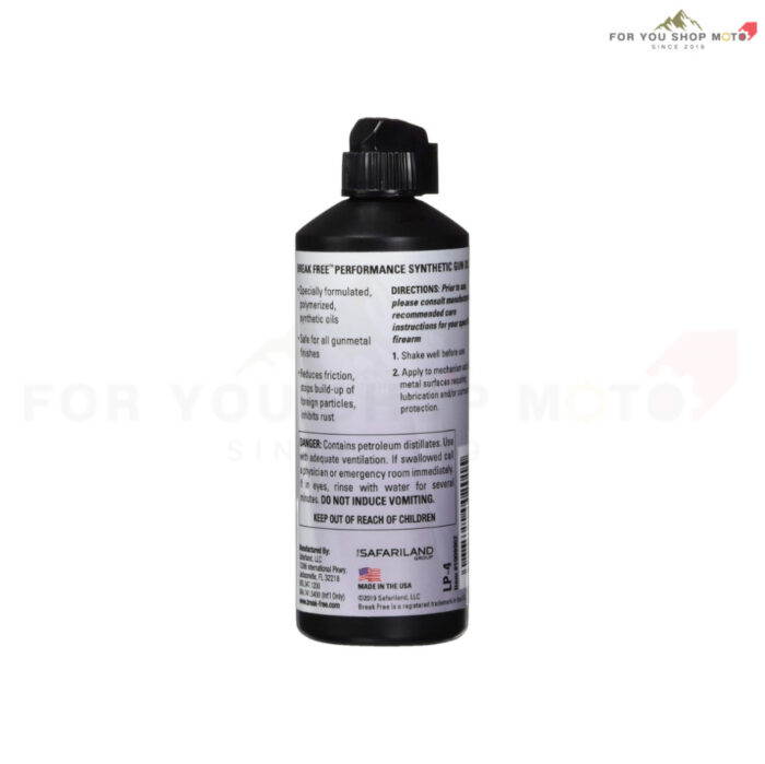 Break Free LP Synthetic Gun Oil  น้ำมันหล่อลื่นและป้องกันสนิมปืน(4 oz /118 ml) สูตรสังเคราะห์ ลดแรงเสียดทาน