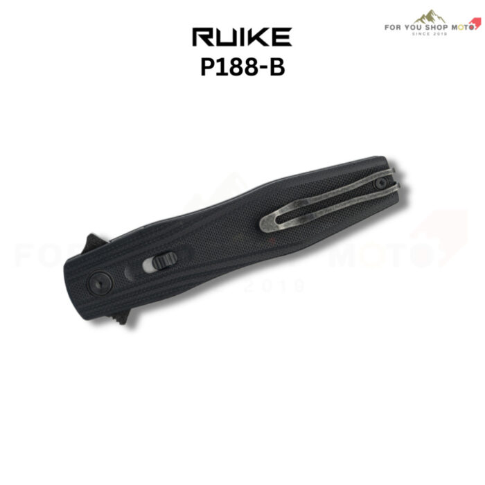 มีดพับ Ruike Knife P188-B Flipper Folding Knife ใบมีด D2 3.58" ด้าม Black G10 ของแท้ 100%
