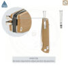 มีดพับ SRM Terrier 258L ใบมีด D2 / 140Cr Laminated 3.65 นิ้ว ด้าม G10 / Micarta ระบบ Crossbar Lock